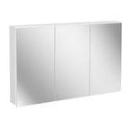 Armário Espelheira para Banheiro Cancún Móveis Bosi 120cm 3 Portas Branco