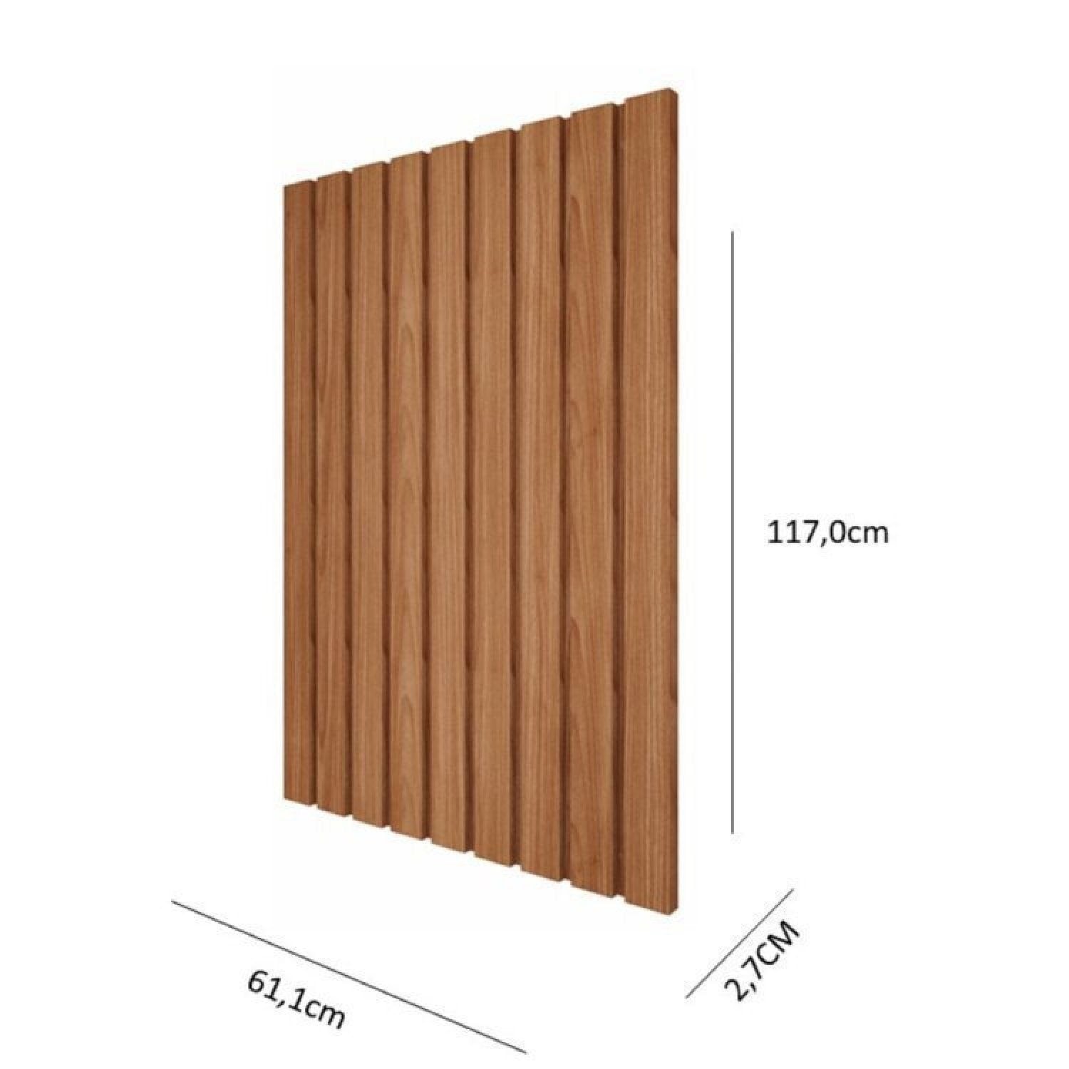 Gabinete Suspenso com Cuba, Painel Ripado e Espelheira 60cm Mari Espresso Móveis Bege/Cappuccino