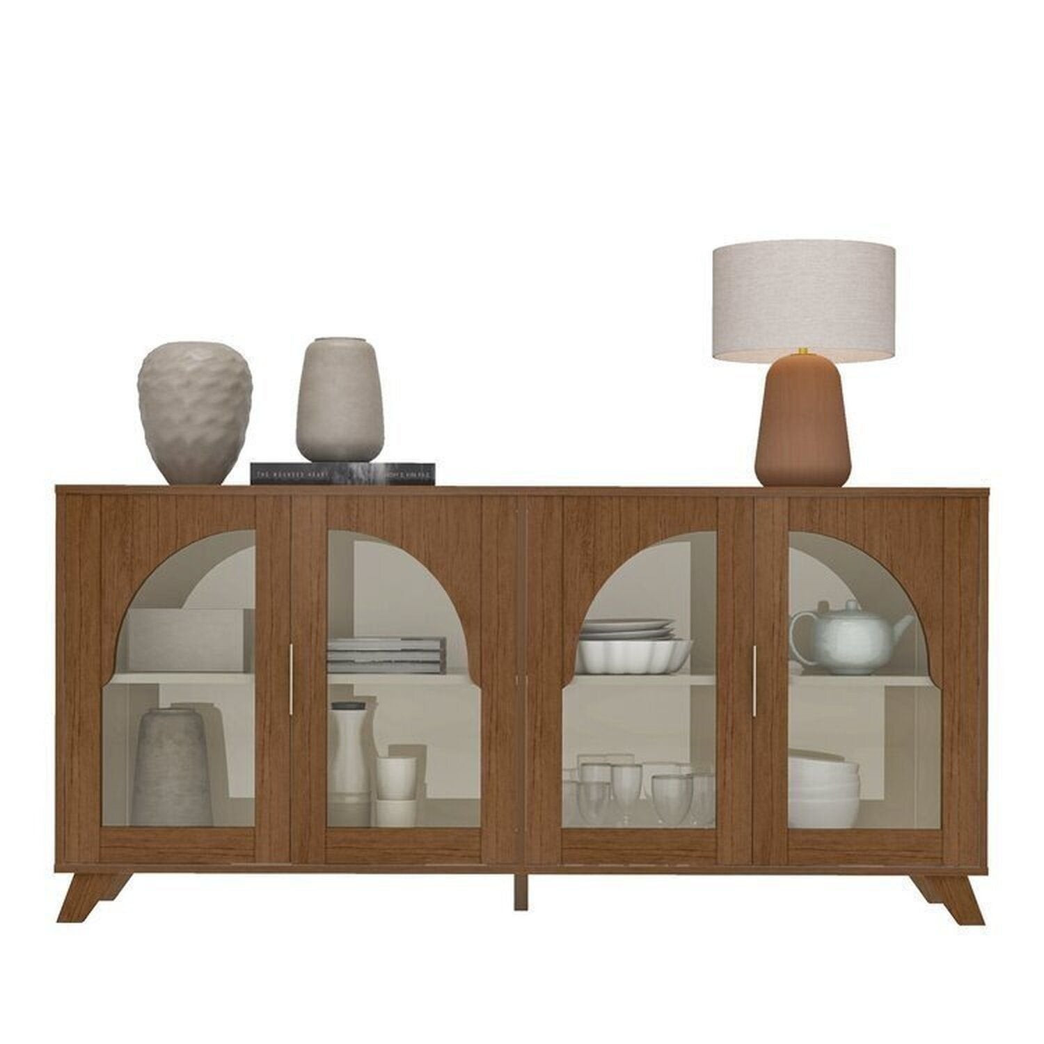 Conjunto Sala de Estar Buffet e Cristaleira Murano Artely