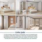 Guarda-Roupa Modulado de Canto 3 Peças 6 Portas Jade CabeCasa MadeiraOriginals