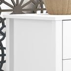 Cômoda para Quarto 6 Gavetas 149,8cm x 72,8cm Branco Ditália Móveis