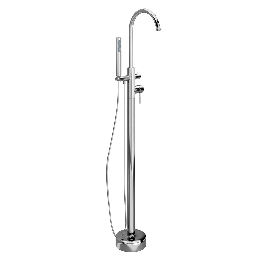 Torneira Misturador Monocomando de Piso para Banheira Maui Tubrax Cromado Tab0028-c