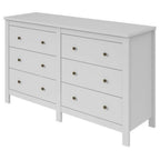Kit 2 Cômodas 6 Gavetas Quarto Infantil Maggiore New Branco Móveis Lopas