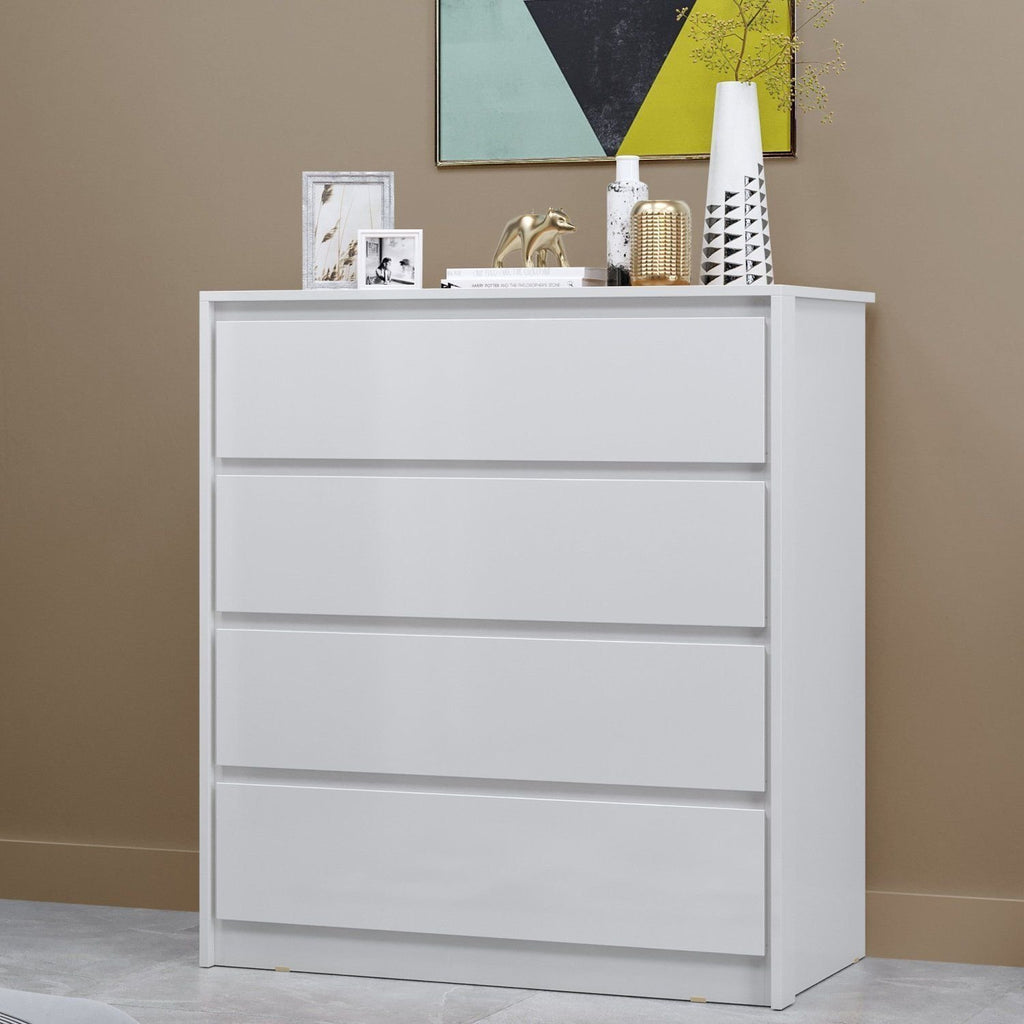 Cômoda 4 Gavetas em MDP 89x92cm Carla MX Móveis Branco