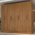 Guarda-Roupa Casal 8 Portas 4 Gavetas Jatobá Yescasa 100% MDF Cinamomo/Off White
