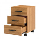 Conjunto Escritório Mesa Escrivaninha em L com Gaveteiro 100% MDF 3 Gavetas 157,5cm Industrial Freijó/Preto Espresso Móveis