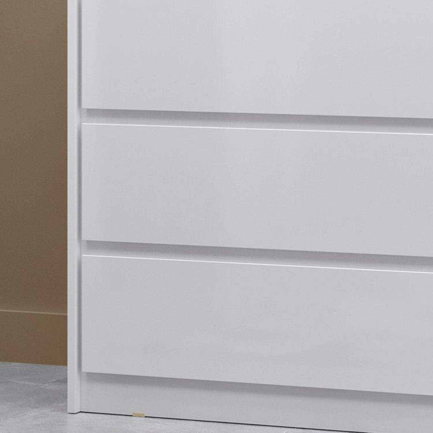 Conjunto Infantil Guarda-Roupa com Cama Lisboa 4 Portas e 3 Gavetas com Cômoda Carla 4 Gavetas MX Móveis Branco/Rosa