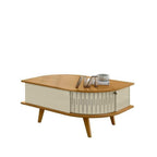 Conjunto Aparador Estoril e Mesa de Centro Indianapolis Bege Cumuru/Opala Espresso Móveis