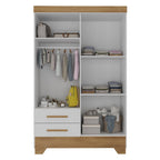 Quarto Infantil Completo Guarda-Roupa 4 Portas 2 Gavetas com Cômoda Liz Espresso Móveis