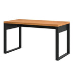 Mesa Escrivaninha com Gaveteiro 3 Gavetas 135cm 100% MDF Pradel E Preto Fosco com Freijó