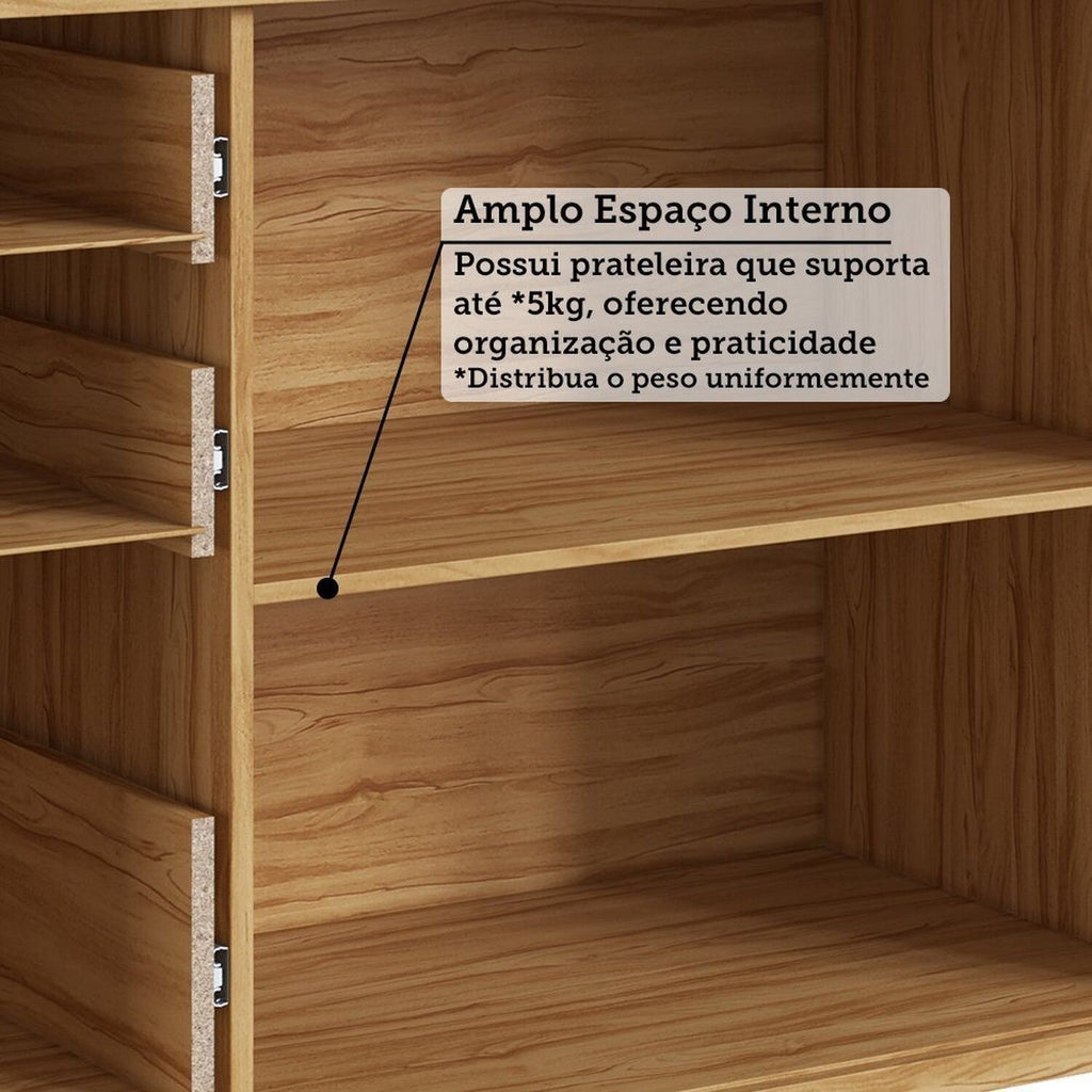 Balcão de Cozinha 2 Portas Basculantes 3 Gavetas com Tampo 120cm Vicenza Espresso Móveis Cinza/Amêndoa/Chumbo