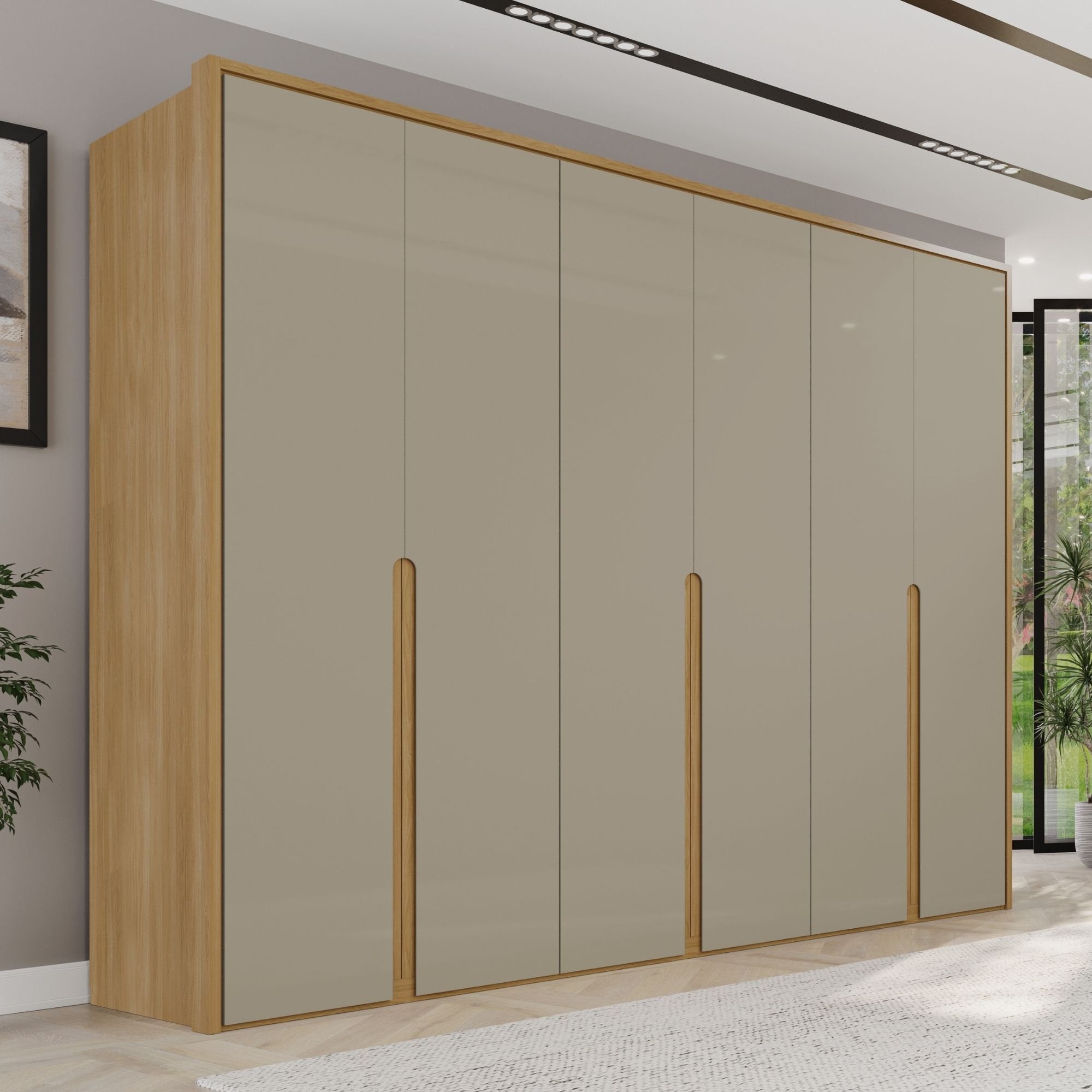 Guarda-Roupa Casal 6 Portas 6 Gavetas 100% MDF Lizz Casa D