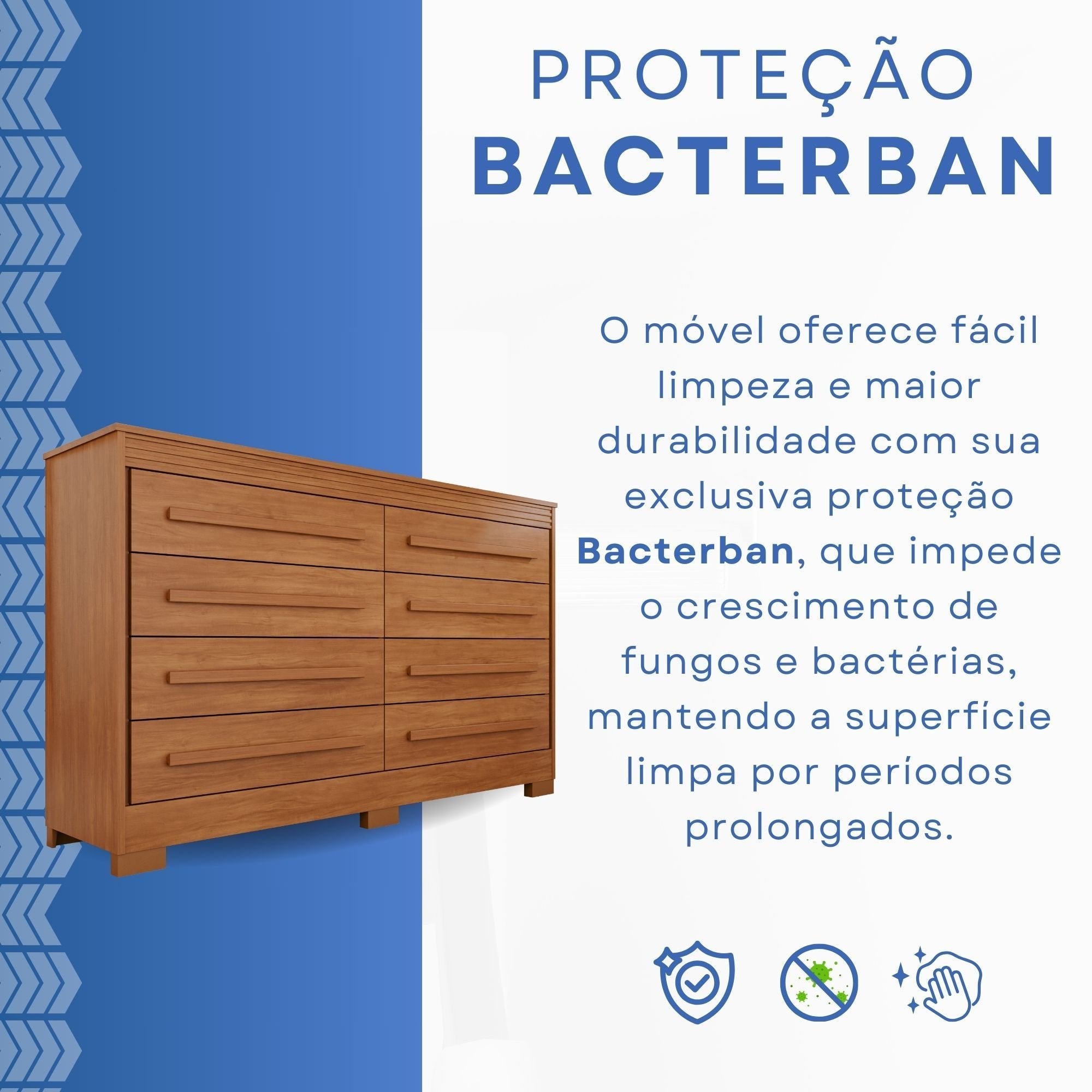 Cômoda para Quarto 8 Gavetas Diamante Espresso Móveis Marrom/Cinamomo