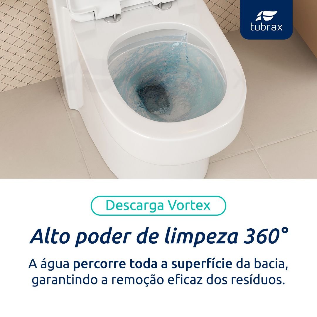 Vaso Sanitário Monobloco Cerâmica Navies Tubrax Branco VAB0004