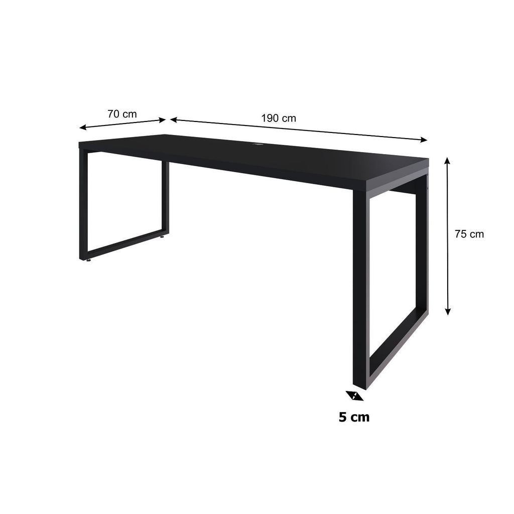 Escrivaninha Mesa Escritório Yon Presidente YOME7190 190cm Industrial Metalig