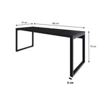 Escrivaninha Mesa Escritório Yon Presidente YOME7190 190cm Industrial Metalig