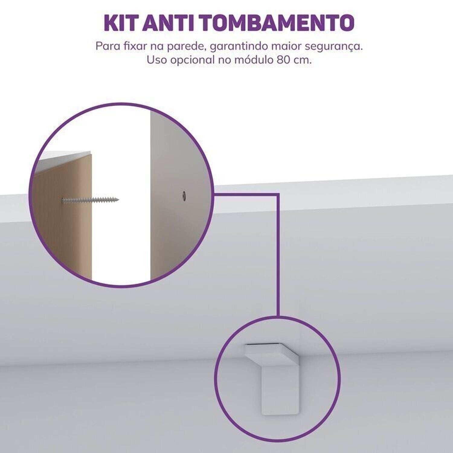 Conjunto Infantil Mesa e Cadeira Evolutiva, Prateleira e Guarda-Roupa Modulado Wave Casatema MadeiraOriginals Branco/Marrom