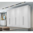 Guarda-Roupa Casal 6 Portas 6 Gavetas Reno Novo Horizonte 100% MDF Marrom/Cumaru/Fendi