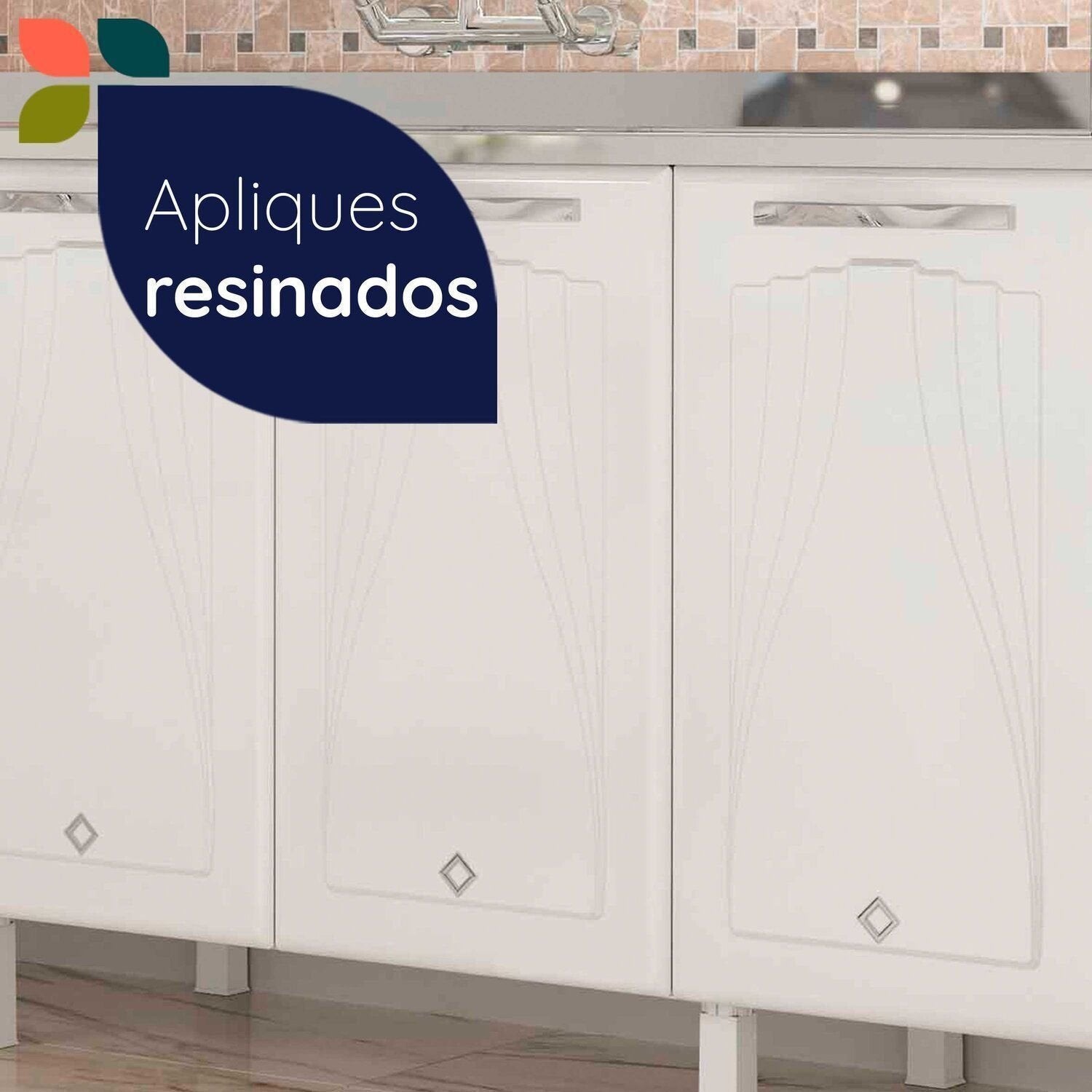 Balcão de Cozinha para Pia em Aço 5 Portas 2 Gavetas sem Tampo 200cm Star New Telasul
