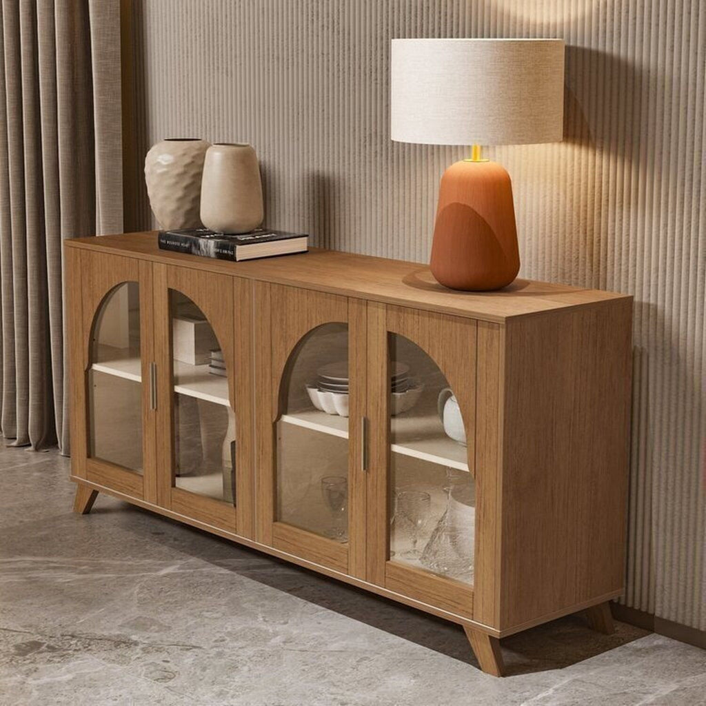 Conjunto Sala de Estar Buffet e Cristaleira Murano Artely