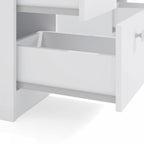 Penteadeira Espelhada 7 Gavetas 117,7cm x 142,5cm Ditália Móveis Branco