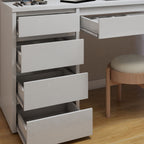 Penteadeira 5 Gavetas 100% MDF sem Espelho Giulia Yescasa Off White