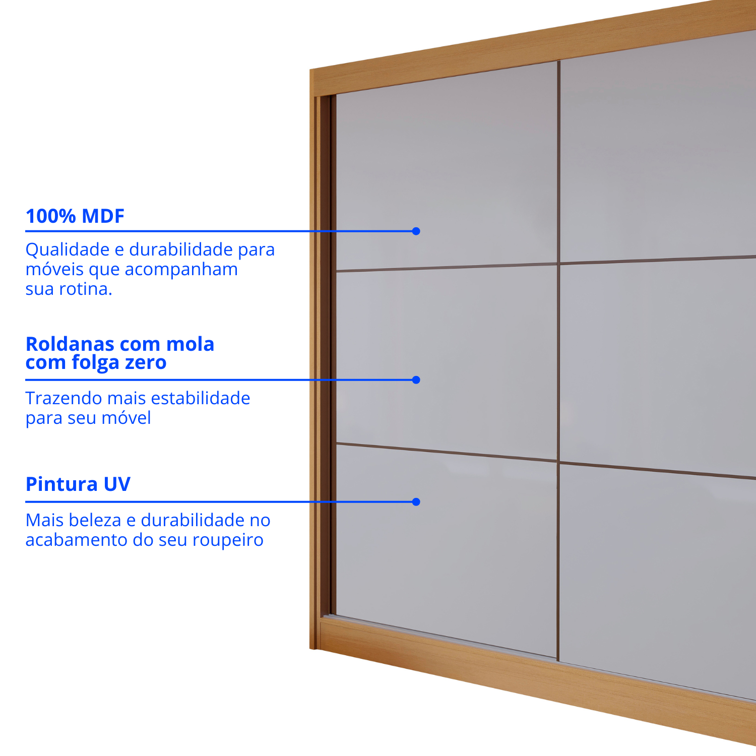 Guarda-Roupa Casal 2 Portas de Correr 6 Gavetas Hawai D Doro MDF Marrom/Cinamomo/Off White