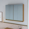 Armário Espelheira para Banheiro Lívia Yescasa 2 Portas 80cm Marrom/Freijo/Moscatel/Urbi