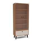 Cristaleira 2 Portas de Vidro 1 Gaveta 4 Prateleiras 75cm Londres Politorno
