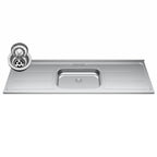 Pia de Cozinha com Cuba 180cm Aço Inox e Válvula Ghel Plus