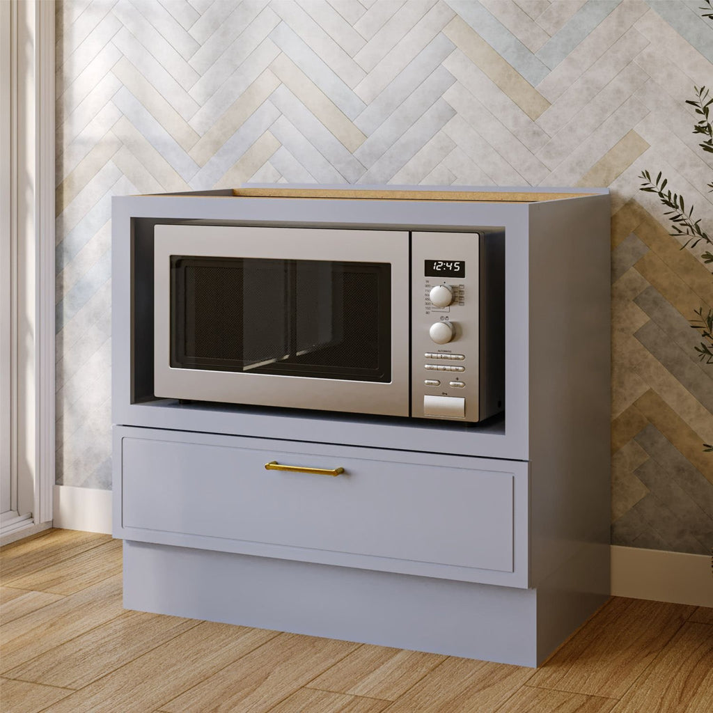 Balcão com Nicho para Forno sem Tampo Marselha CabeCasa MadeiraOriginals Azul/Sereno