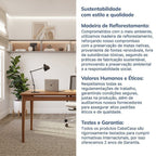 Escrivaninha Mesa Escritório Miriti Madeira e Cinamomo 160cm CabeCasa MadeiraOriginals