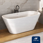 Banheira de Imersão Freestanding Acrílico Modelo Campeche Tubrax Branca NAB0003