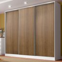 Guarda-Roupa Casal Royale 100% MDF Madesa 3 Portas de Correr 4 Gavetas 8 Prateleiras