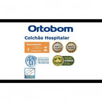 Colchão Hospitalar Espuma D28 Ortobom Napa Azul 88x188x12cm