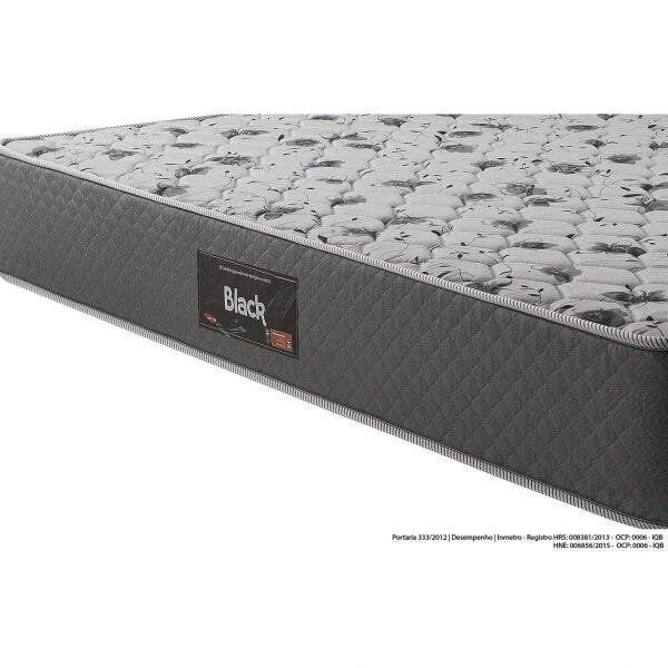 Colchão Casal Espuma D45 Ult Black Herval Cinza 138x188x20cm