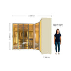Guarda-Roupa Modulado Reflecta Innova 260cm x 240cm Mod 002 100% MDF Gelius Móveis Off White