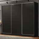Guarda-Roupa Casal Royale 100% MDF Madesa 3 Portas de Correr 4 Gavetas 8 Prateleiras