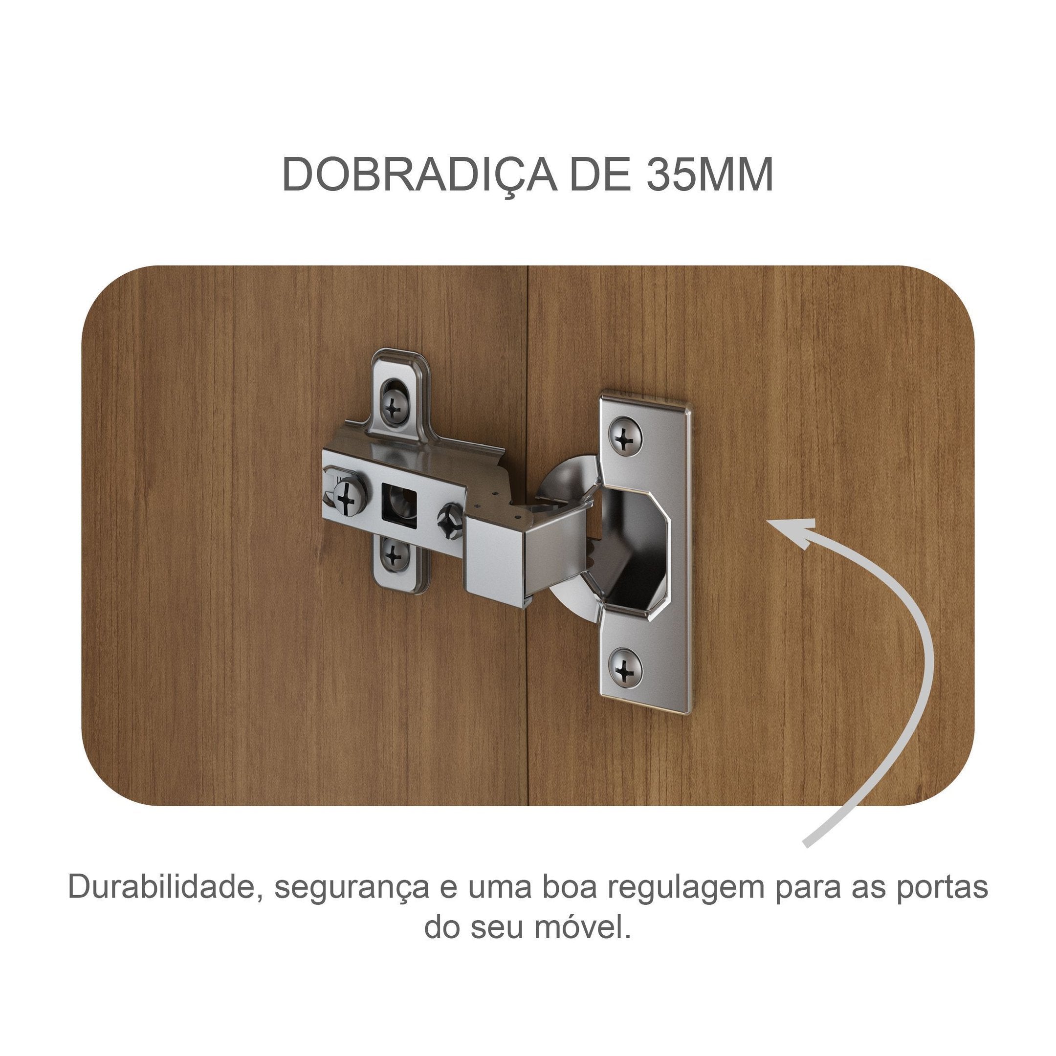 Guarda-Roupa Casal 6 Portas 6 Gavetas Reno Novo Horizonte 100% MDF Marrom/Cumaru/Fendi
