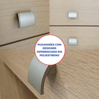 Guarda-Roupa Casal 2 Portas de Correr 6 Gavetas Hawai D Doro MDF Marrom/Cinamomo/Off White