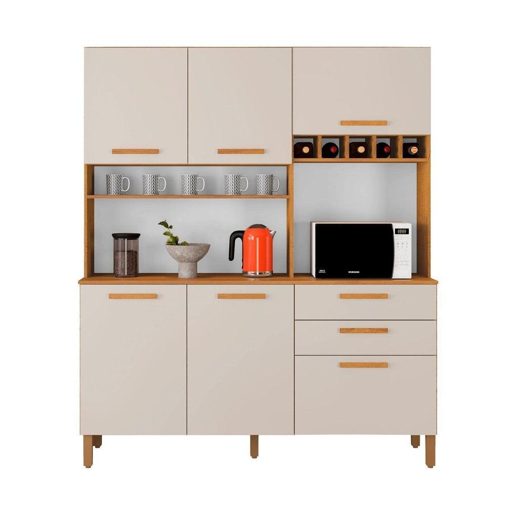 Armário de Cozinha Athenas 6 Portas 2 Gavetas 100% MDF Yescasa