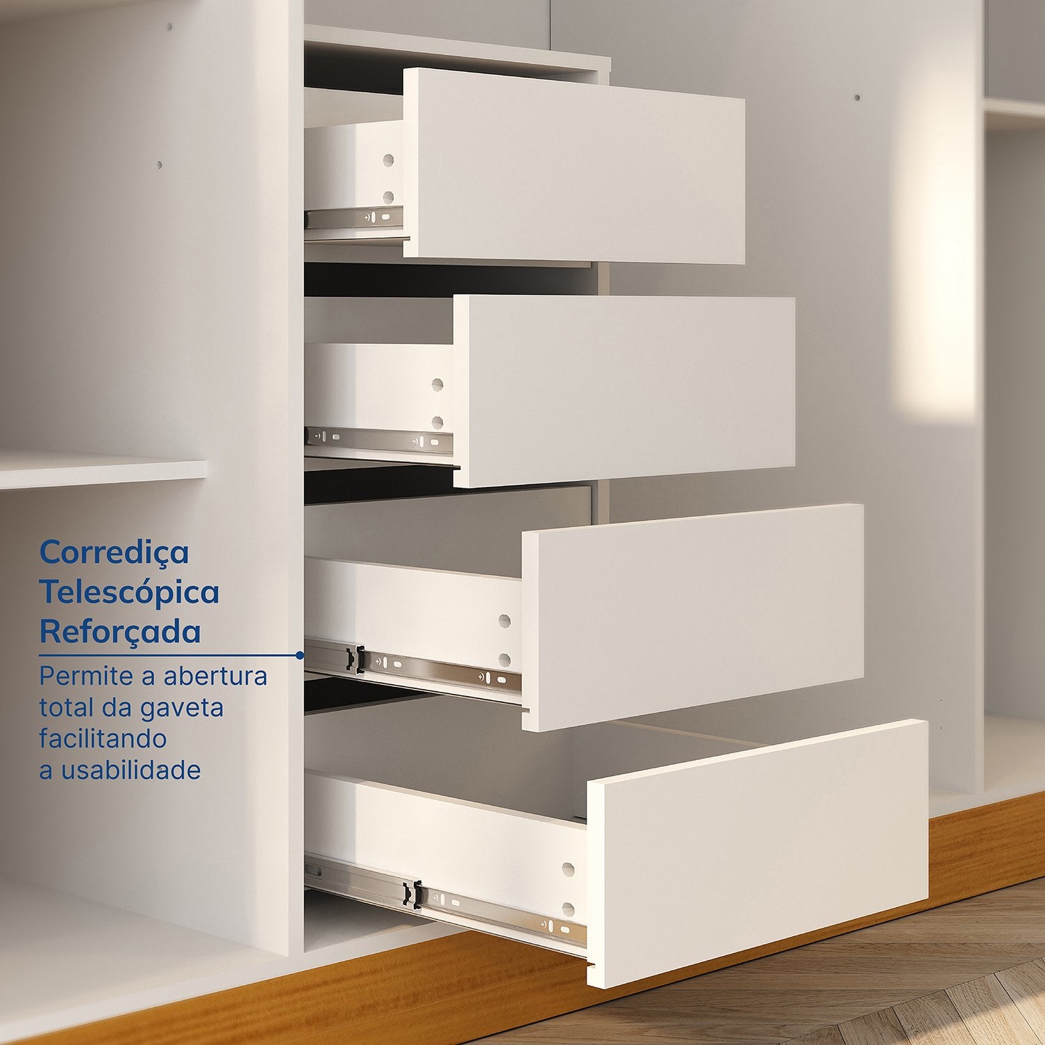 Guarda-Roupa Casal 6 Portas Carnaúba CabeCasa MadeiraOriginals 100% MDF Marrom/Off White