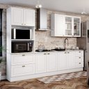 Cozinha Completa Modulada 9 Portas 5 Gavetas Emily Cinza/Nature Espresso Móveis