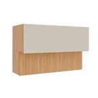 Armário Aéreo 2 Portas Basculantes 120cm Aroeira CabeCasa MadeiraOriginals Cinza/Sereno/Cedro