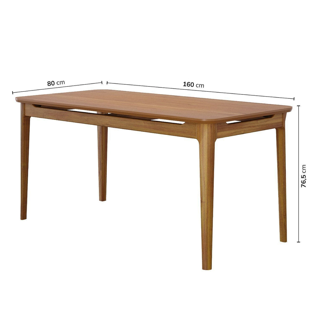 Escrivaninha Mesa Escritório Miriti Madeira e Cinamomo 160cm CabeCasa MadeiraOriginals