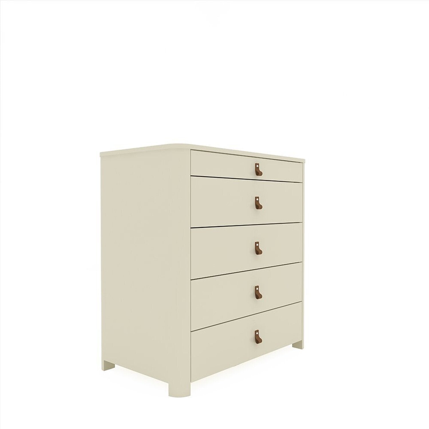 Ilha 5 Gavetas com Pés Innova 100% MDF Gelius Móveis Branco/Off White