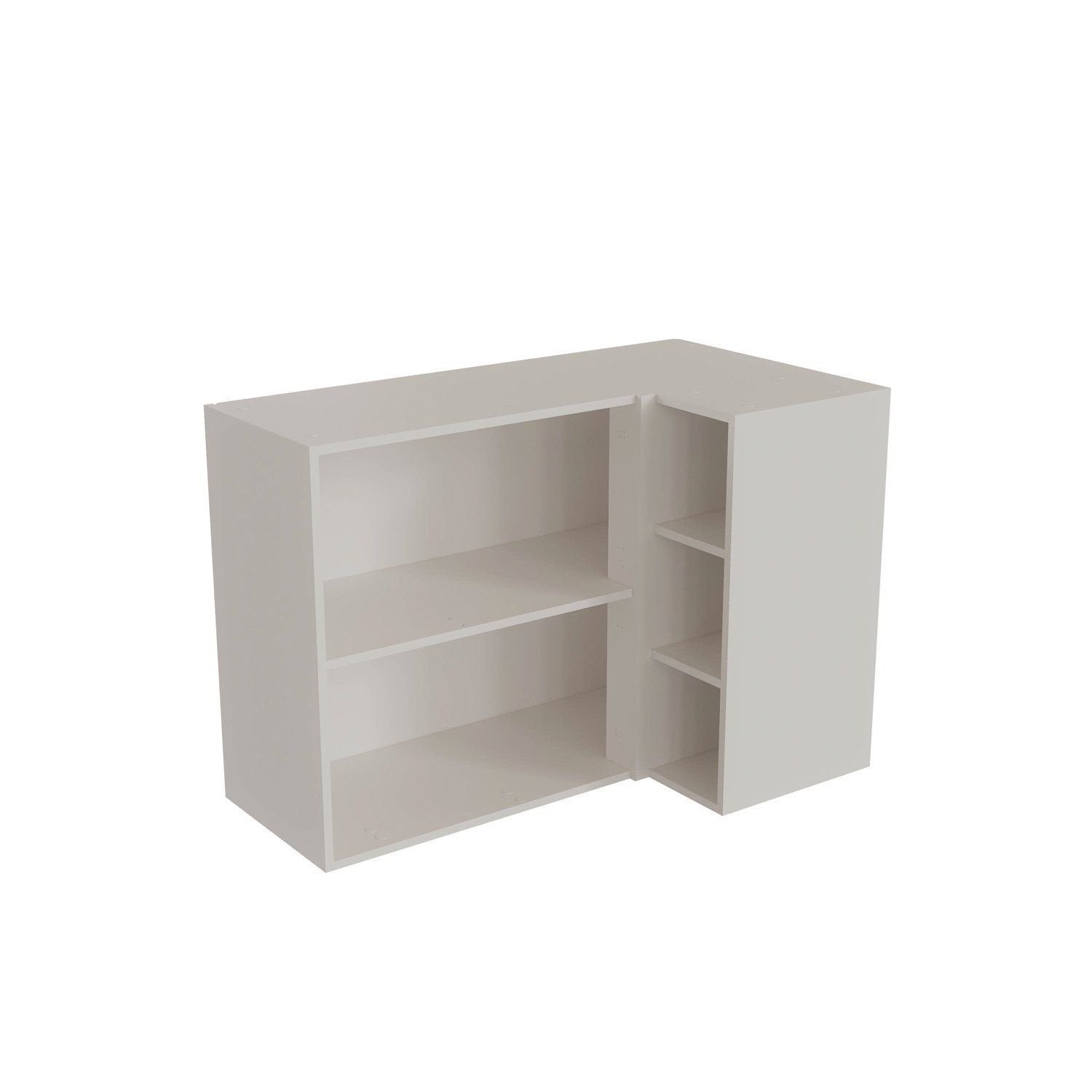 Armário Aéreo de Canto Reto 2 Portas 3 Nichos Arizona CabeCasa MadeiraOriginals Azul/Branco