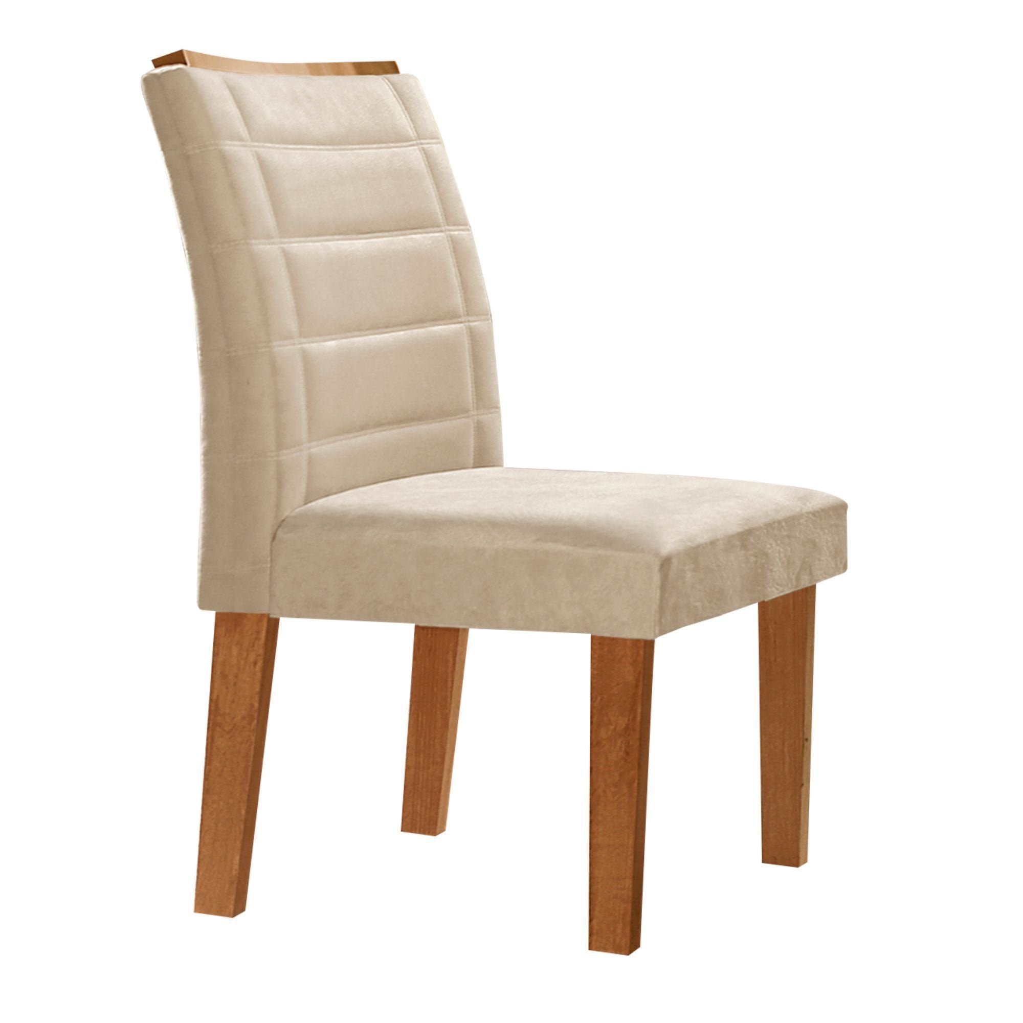 Conjunto Sala de Jantar Mesa Retangular Tampo Vidro/MDF com 8 Cadeiras Genova Smart Plus Cel Móveis