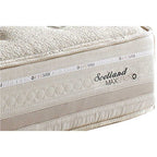 Colchão Casal Herval Molas Maxspring Scotland Pillow Top Branco 138x188x33cm