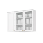Armário Aéreo 3 Portas 120cm Americana Henn Branco/HP